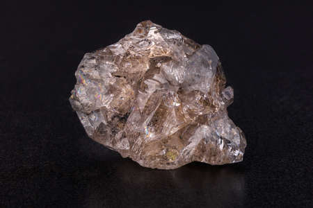 Mineral Quartz - silicon oxide. One of the most widespread minerals in the world.の写真素材