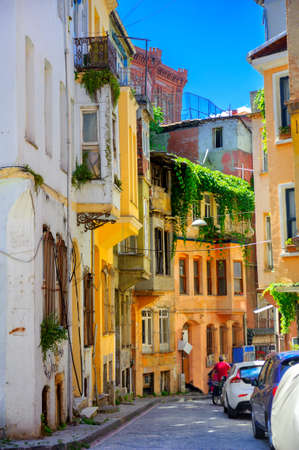 old quarter of Istanbul, traditional housesのeditorial素材