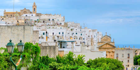 Panorama of the beautiful old town in southern Italyの写真素材