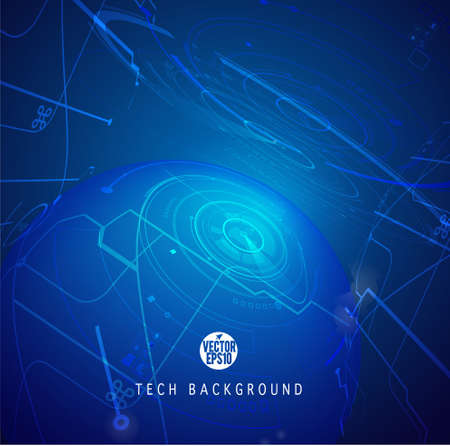 Abstract technology background, Vector illustrationのイラスト素材