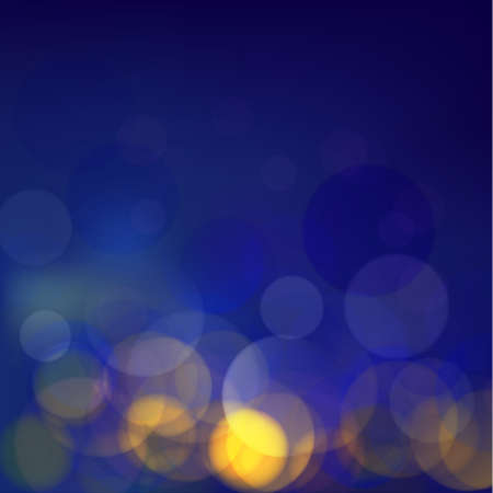 Classic blue bokeh background illustration のイラスト素材