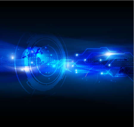 Technology abstract  futuristic digital background, Vector illustrationのイラスト素材
