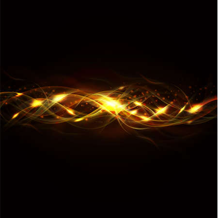 strip fire isolate on the black background and space for text, Vector illustrationのイラスト素材