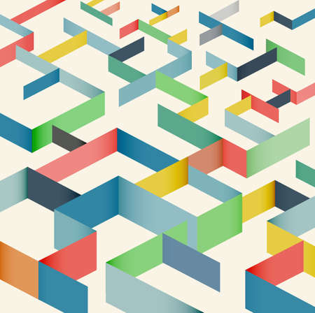 colorful geometric pattern background, vector illustrationのイラスト素材