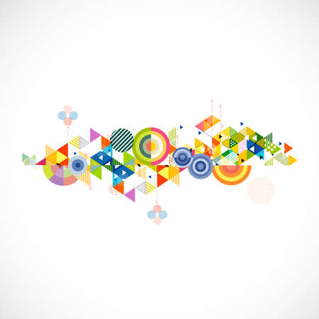 Abstract colorful and creative triangle background, vector illustrationのイラスト素材