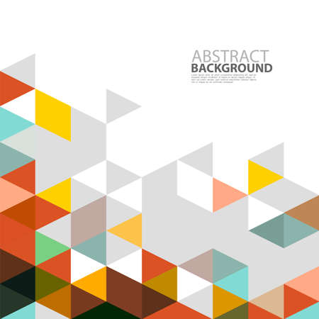 Abstract colorful triangle modern template for business or technology presentation, vector illustrationのイラスト素材