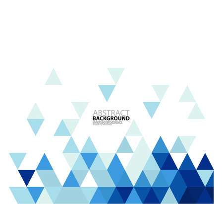 Abstract blue triangle modern template for business or technology presentation, vector illustrationのイラスト素材