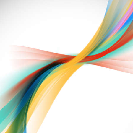 Abstract colorful background with smooth wave and curve, Vector illustrationのイラスト素材
