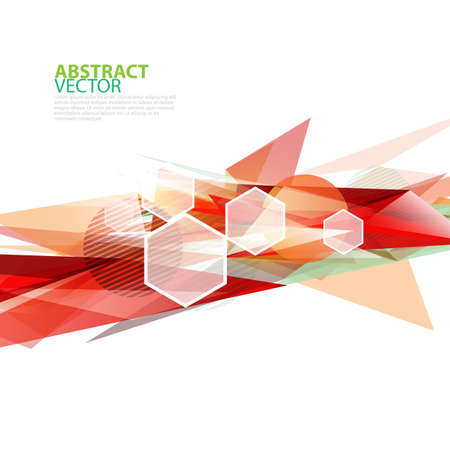 abstract transparent polygonal geometric template, vectorのイラスト素材