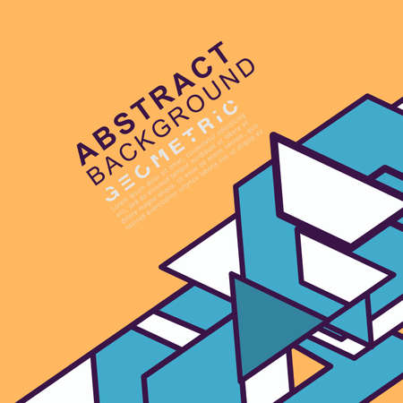 Abstract geometric concept background with space for text for corporate business identity design, printing, publication, T-shirt design. vector illustrationのイラスト素材