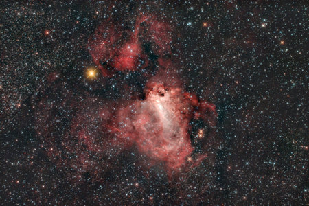 Nebula M17の写真素材