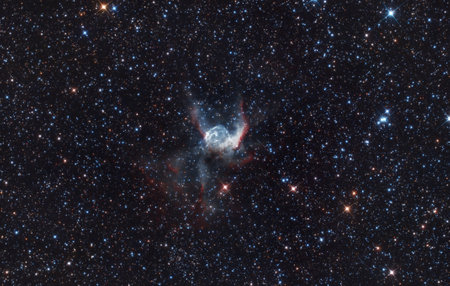 Thor's Helmet Nebulaの写真素材