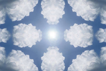 abstract background with cloudsの写真素材
