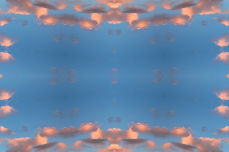 Frame/background - Clouds at sunsetの写真素材