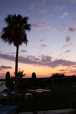 Sunset. An evening landscape. Cyprusの写真素材