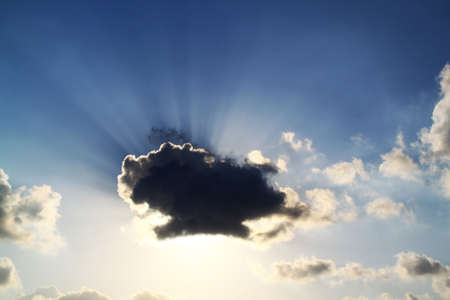 cloud in form of shellの写真素材