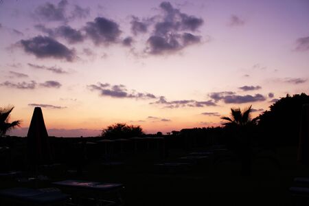 Sunset. Cyprusの写真素材