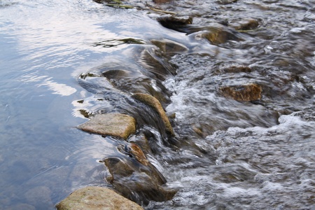 Ford through small riverの写真素材