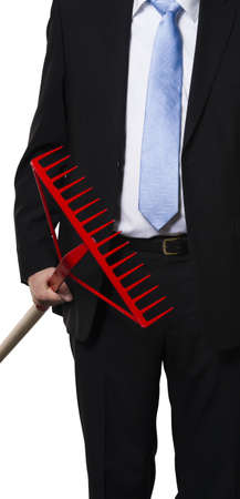 Executive raking the money together to get his bonus