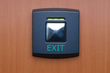 green power switch to put an AED on or offの写真素材