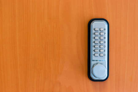 touchpanel to activate the door lockの写真素材