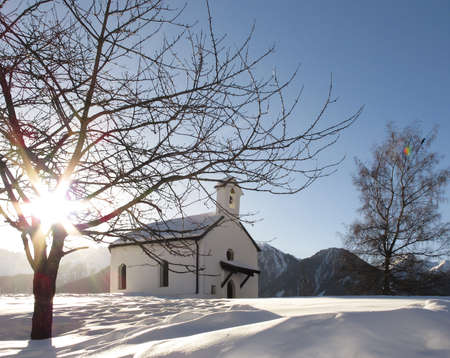 The chapel is named after the Black Death and located on the left when you enter the little village in the beginningの写真素材