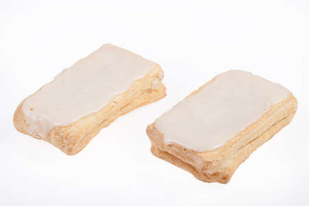 Pastry on isolated white backgroundの写真素材