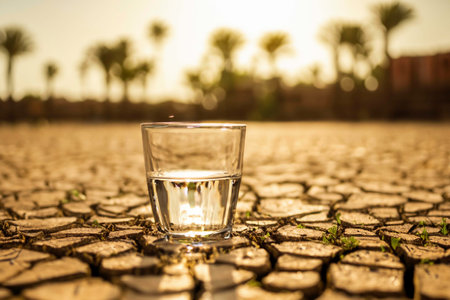 Water in the desertAI generatedの素材