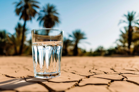 Water in the desertAI generatedの素材