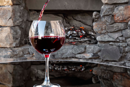 Different scenes from human life with wine and glassの素材