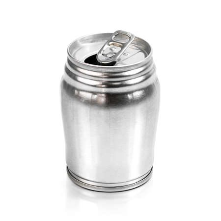 Aluminium can isolated on white background