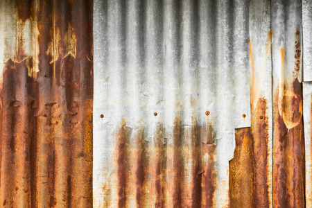 Rusty galvanised iron plate for background and texture material