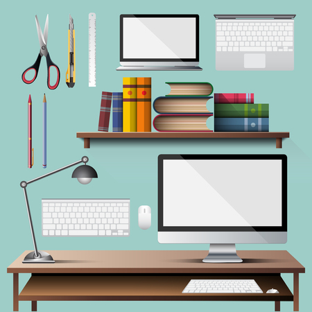 Office appliance for design material in illustration vector icon designのイラスト素材