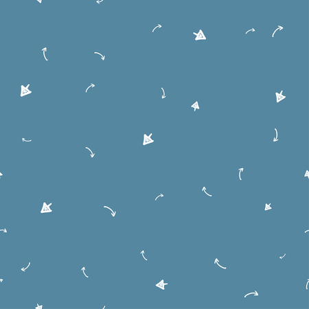 Seamless pattern. Hand drawn icon with seamless pattern for decorative design. Arrow down direction icon vector design.のイラスト素材