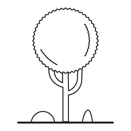 Houseplant sprout. Ecological icons with plants. Isolated on white background. Vector illustration.のイラスト素材