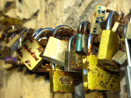 padlocks in benidormの写真素材