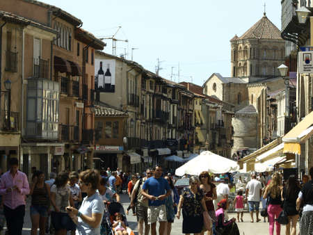 main street in Toro  Zamora のeditorial素材