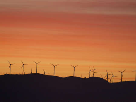 sunset in the ebro valley in navarre