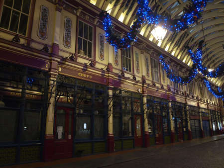 leadenhall market in London - UKのeditorial素材