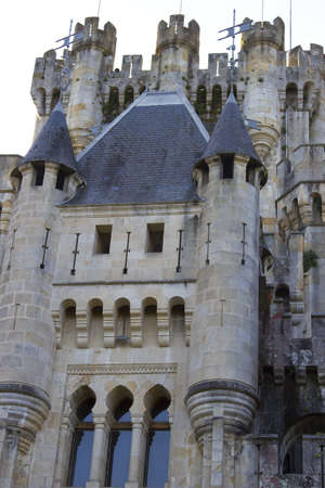 Castle of Butron in Gatika, Biscay, Spainの写真素材