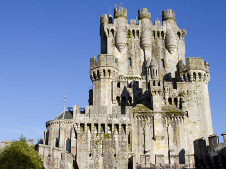 Castle of Butron in Gatika, Biscay, Spainの写真素材
