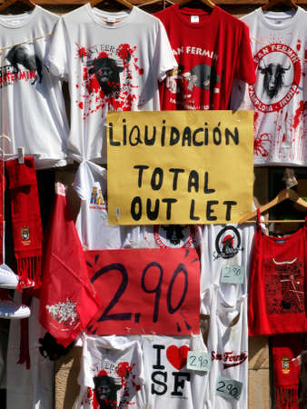 traditional goods in san fermin - Pamlona (navarra)