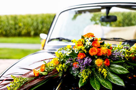 Bouquet for a wedding. Beautifully decorated bouquetの写真素材