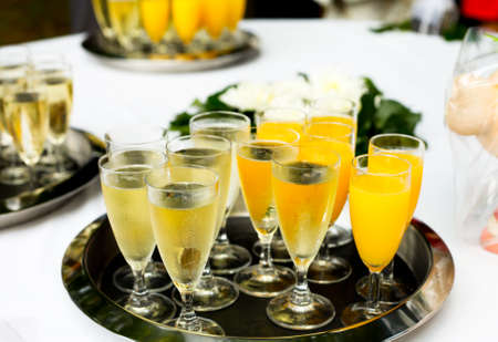 Tray with tequilaの写真素材