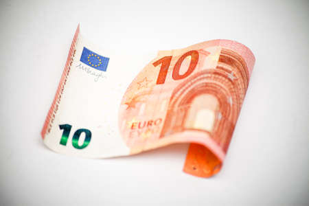 ten euro note isolatedの写真素材
