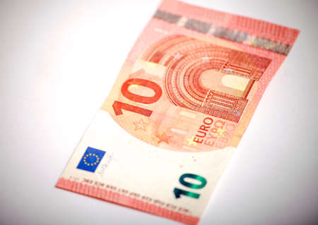 ten euro note isolatedの写真素材