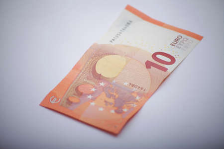ten euro note isolatedの写真素材