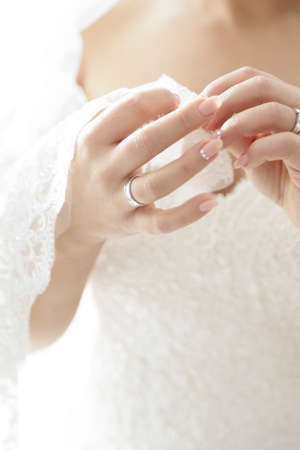 Beautiful woman in wedding dress
