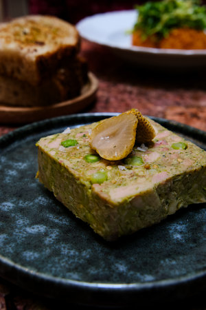 Pork Tofu with Garlic and Cucumber.の写真素材