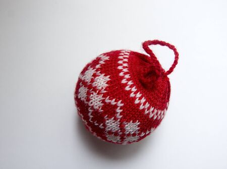 Red Christmas ballの写真素材